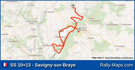 SS 10 13 Savigny Sur Braye Stage Map Rallye Coeur De France 2021