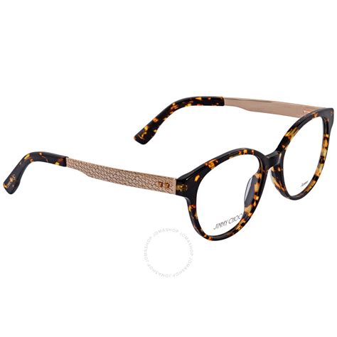 Jimmy Choo Ladies Tortoise Oval Eyeglass Frames Jc159 Uy8 51 827886521807 Eyeglasses Jomashop