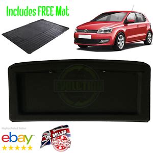 NEW VW POLO 6R 2009 2018 PARCEL SHELF BOOT LOAD LUGGAGE COVER BLACK