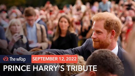 Prince Harry Pays Tribute To Granny Queen Elizabeth YouTube