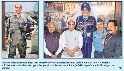 Rajnath Opens IAF Heritage Centre In Chandigarh The Hitavada