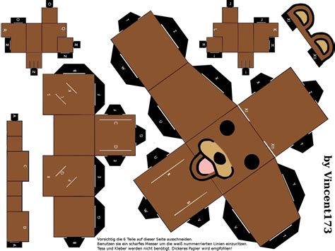 Cybergata Pedobear Papercraft