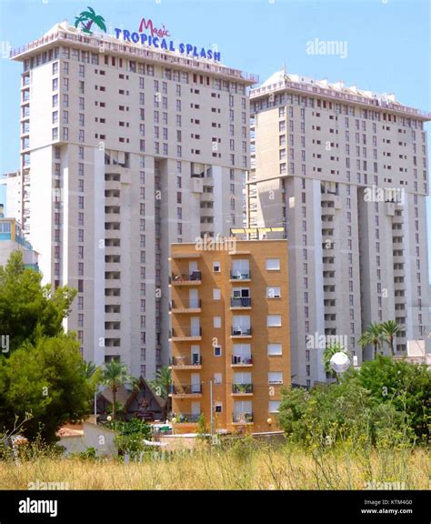 Benidorm Aparthotel Magic Tropical Splash 1 Stock Photo - Alamy