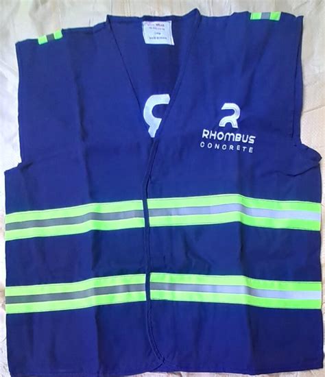 Royal Blue Branded Reflective Vests Tekiria General Suppliers Ltd