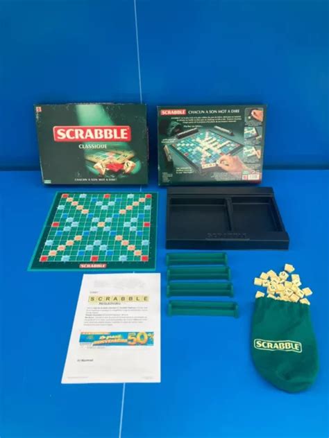 Scrabble Classique Dition Mattel Jeu De Soci T Chevalet Ancien