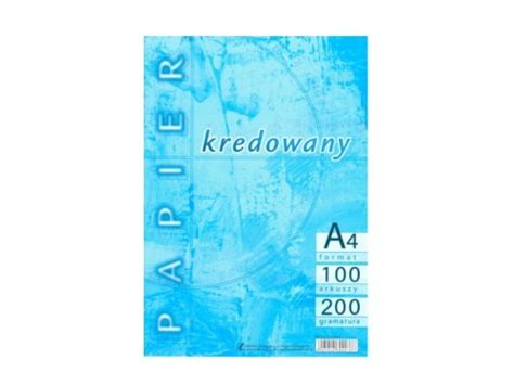 Papier Kreska A4 Kredowany 200g 100 Ark