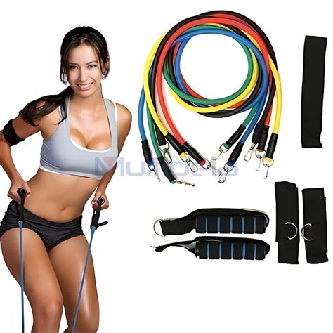 Kit Elástico Para Treino Exercícios Malhar Musculação Casa Shopee Brasil