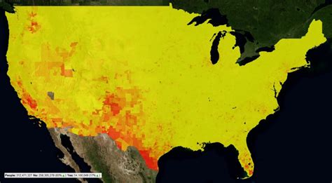 Censusviewer Screenshots And Example Images Texas Population Heat