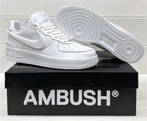 Nike Air Force 1 Low Triple White Ambush Mens Fashion Footwear