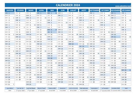 2022 Calendrier 2024 Avec Jours Fériés à Imprimer Gabie Jocelyn