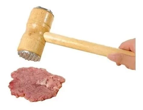 Martillo Mazo Para Carne Con Doble Cara Mango De Madera Cuotas Sin