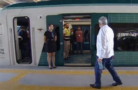 López Obrador y su gabinete encabezan el primer recorrido en el Tren