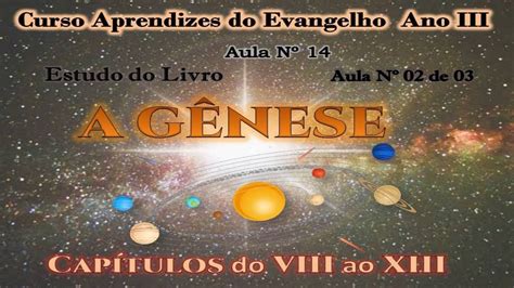 Aula Nº 14 Curso Aprendizes do Evangelho Ano III Estudando A Gênese