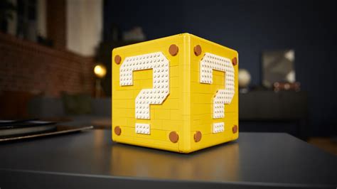 LEGO Super Mario 64 Question Mark Block Building Kit Opens To Reveal