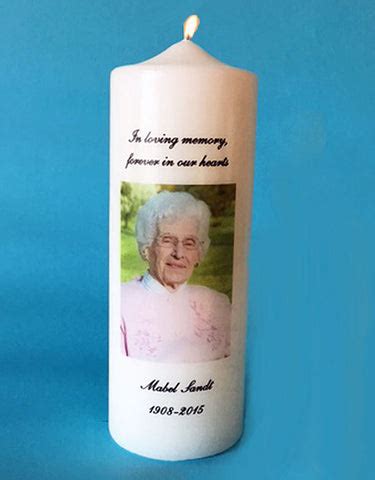 Personalized Memorial Candle with Cross, white or ivory – CelebrationCandles