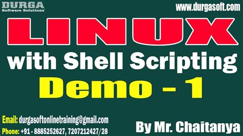 Linux With Shell Scripting Tutorials Demo 1 By Mr Chaitanya On