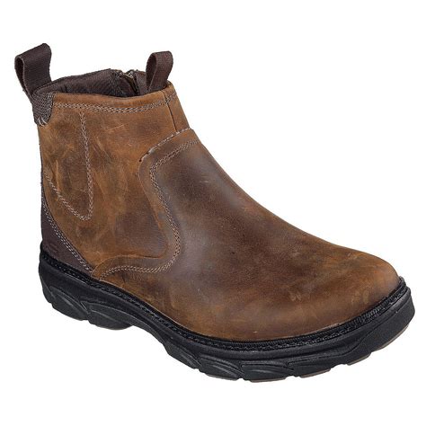 Skechers Men S Relaxed Fit Resment Boots Academy