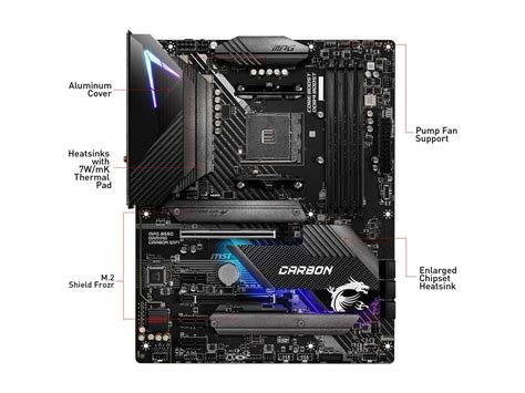 Refurbished: MSI MPG B550 GAMING CARBON WIFI AM4 ATX AMD Motherboard - Newegg.com