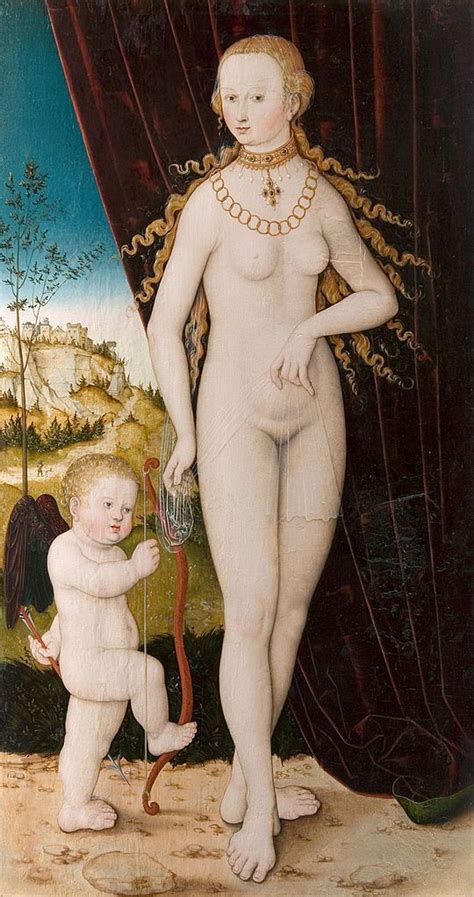 Venus And Cupid Painting Lucas Cranach The Elder Oil Paintings