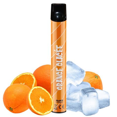 E Cigarette Jetable Wpuff Orange Glacée 600 Puffs Liquideo