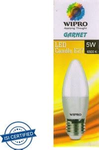 Wipro 5 W Candle E27 LED Bulb Price In India Buy Wipro 5 W Candle E27