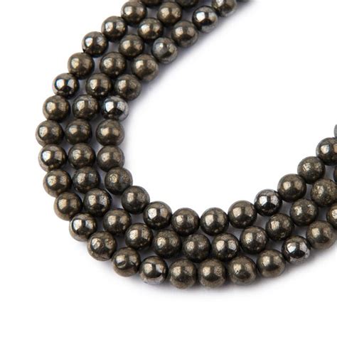 Pyrite Beads 4mm Manumi Eu