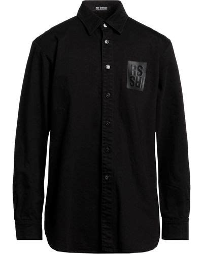 Black Raf Simons Shirts For Men Lyst