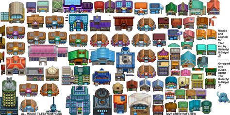 All Houses From Hgss By Gallanty Pixel Art