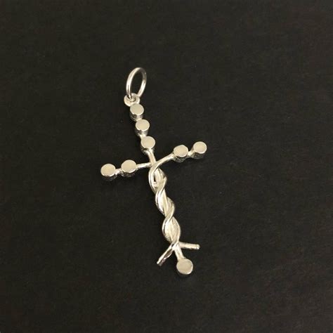 Silver Laminin Cross Necklace – Handmado.com