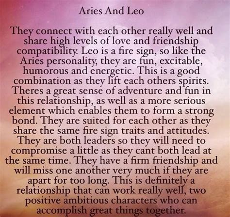 Aries and leo compatibility sex love and friendship – Artofit