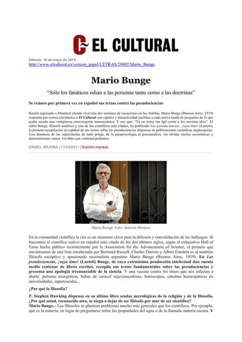 Solo fanáticos odian personas y doctrinas mario bunge PDF