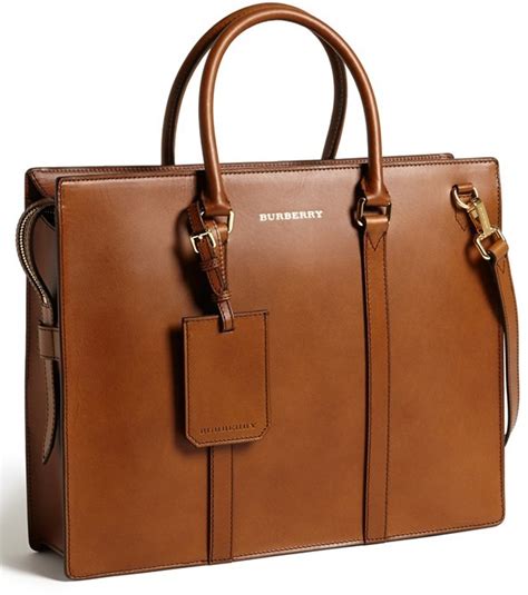 Tobacco Leather Briefcase Burberry Ambrose Briefcase Where To Buy