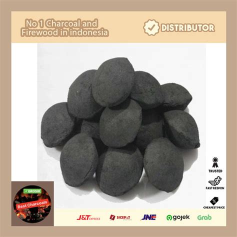 Jual Arang Briket Pillow Batubara 1Kg BBQ Premium Food Grade Areng