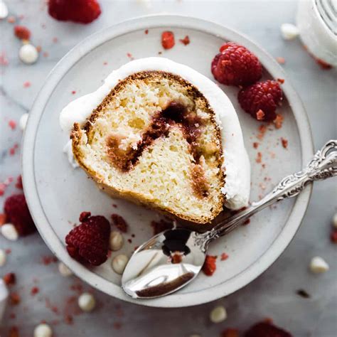 White Chocolate Raspberry Cake (Nothing Bundt Cake Copycat) - Oh So Delicioso