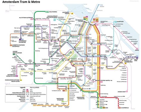 Amsterdam train station map - Map of Amsterdam railway station ...