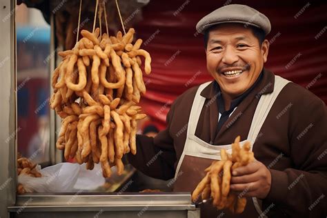 Premium Ai Image Peruvian Churros Vendor