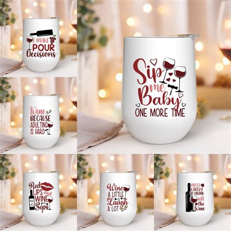 Wine Tumbler Svg Wine Glass Svg Wine Svg Bundle 11 Unique Designs