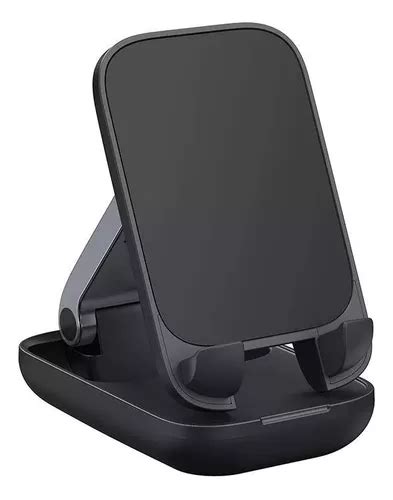 Suporte Dobr Vel Mesa Para Ipad Iphone Celular Baseus Ajust Cor Preto