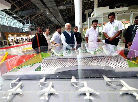 Prime Minister Narendra Modi Takes A Walkthrough Of The New Terminal