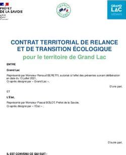 CONTRAT TERRITORIAL DE RELANCE ET DE TRANSITION ÉCOLOGIQUE