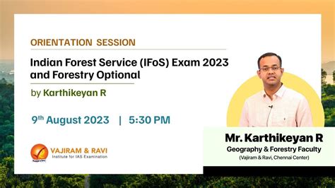 Indian Forest Services Ifos Exam Forestry Optional Webinar