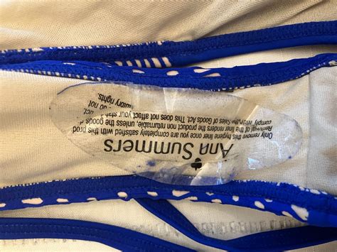 Ann Summers AROA Blue Cobalt Blue Nude Gold UK Swim Bikini Bottoms