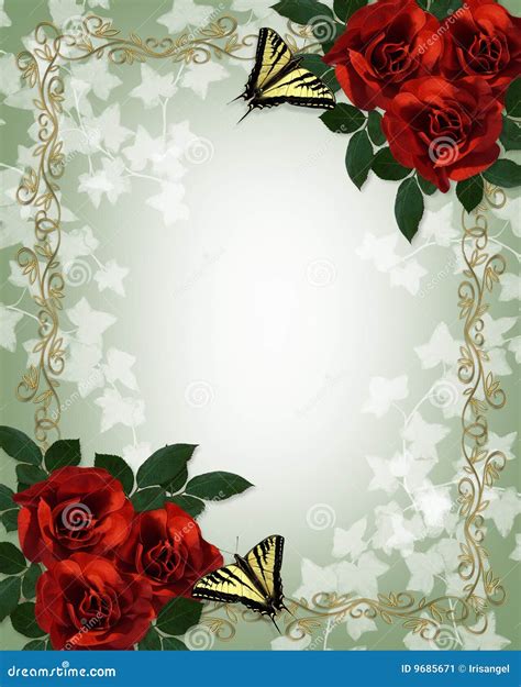 Red Roses Borders And Frames