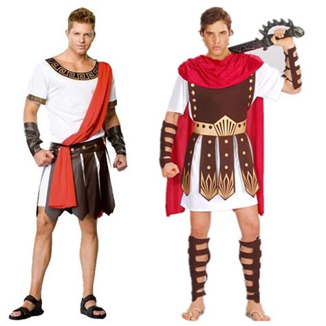 Ancient Roman Warrior Costumes Masquerade Party Men Costume Gladiators