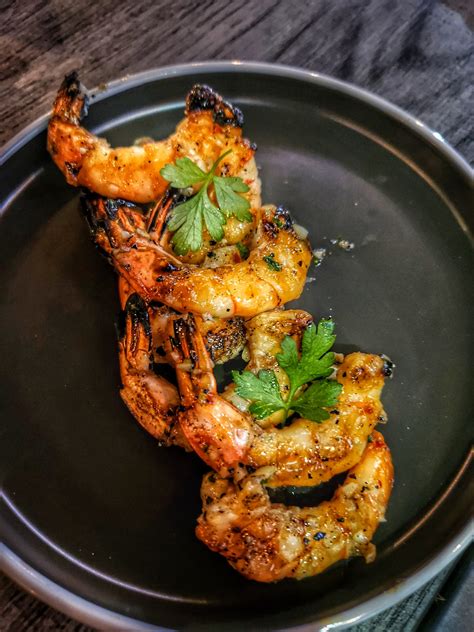 Grilled Chilli And Garlic King Prawns