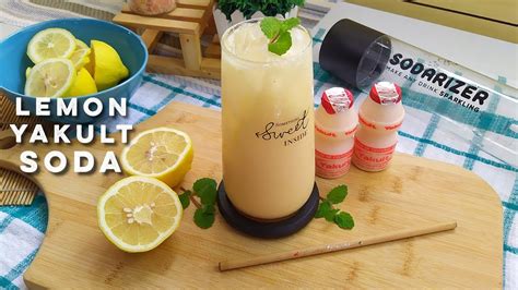 Refreshing Lemon Yakult Soda Sparkling Lemon Yakult Drink Youtube