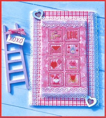 Pickle Barrel Designs Cross Stitch Valentine Stamp Needlework