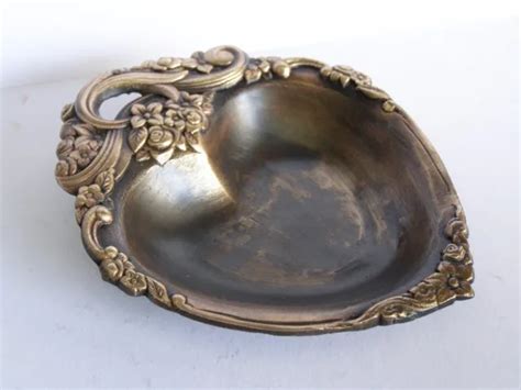 Art Nouveau Ancien Vide Poche En Bronze Cendrier Coupelle Eur