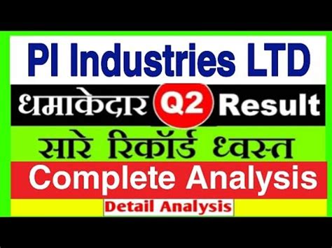 PI Industries Q2 Results Update PI Industries Share Latest News PI