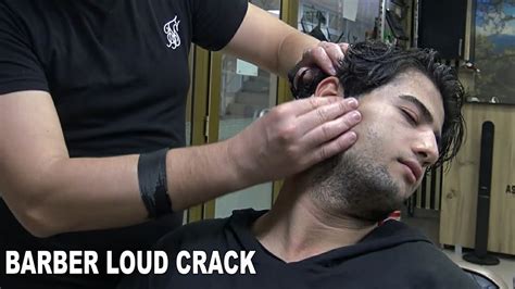 Asmr Barber Loud Crack Head Back Arm Face Eyebrow Palm Leg